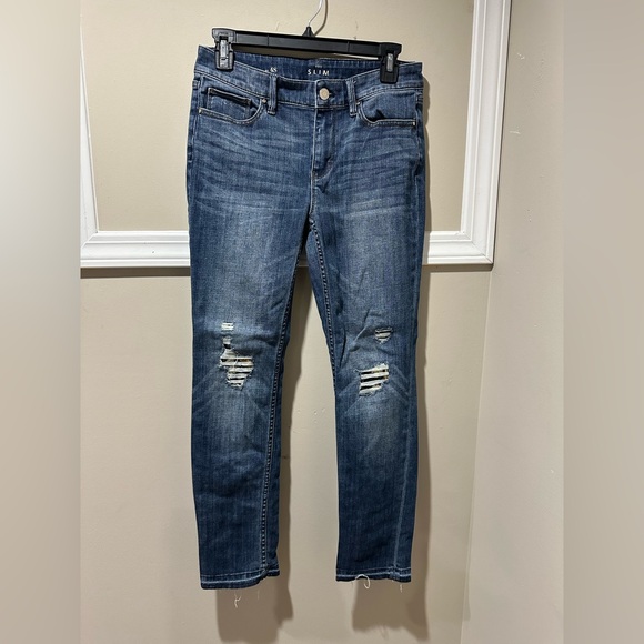 Blue Distressed Jeans‎ - Picture 1 of 4